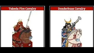 Total War: SHOGUN 2 1vs1: Takeda Fire Cavalry vs Donderbuss Cavalry