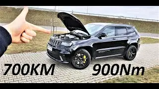 700KM JEEP Grand Cherokee TRACKHAWK - Test PL muzyk jeździ