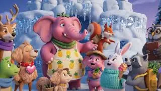 Strawberry Elephant Gang 🍓The Snowball Fight in the Fluffy Snowyard