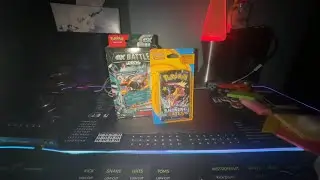 Houndoom Ex Battle Deck & random pokemon cards from Fairfield unboxing/pack opening