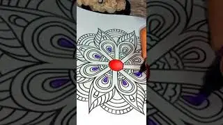 #83asmr_mandala coloring pattern #mandalacoloring#colorwithme#howtocoloring#shorts#shortsvideo#art