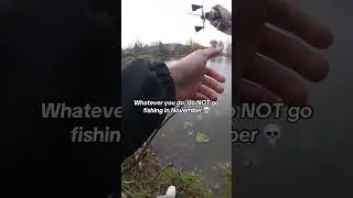 Better do not 😂💀 #november #fishing #viral #angeln #nature