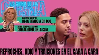 Carmen ABANDONA GH, Cara a Cara entre Claudia y Gilbert y la infidelidad de Mara a Juanpi