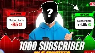 🔴free Live YouTube Channel Promotion || Live Promotion || 1000 SUBSCRIBERS 2 मिनट में ले जाओ