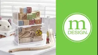 mDesign Clear Plastic Toy Bins - The Perfect Stackable Storage For Your Little One's Playroom