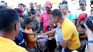 Bible distribution on a Caribbean island