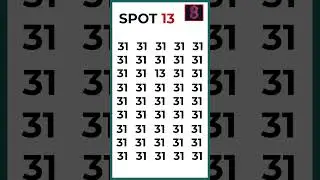Spot the Odd Number #shorts #viral # #puzzle