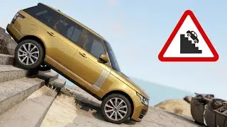 Stairs Jumps Down - BeamNG.drive