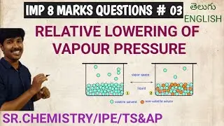 RELATIVE LOWERING OF VAPOUR PRESSURE-RAOULTS LAW-IMP PROBLEM/CLASS 12/CHEMISTRY/IPE SERIES
