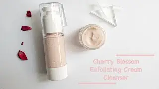 DIY Cherry Blossom Exfoliating Cream Cleanser #DIYExfoliatingcleanser