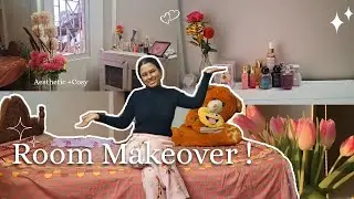 🌿 Room Makeover 🌷|| Aesthetic 🎀|| Cosy 🫧|| Pinterest inspired room || Doyel Dey 