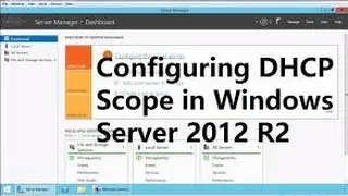 How to create DHCP Scope on windows Server