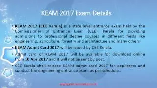 How to Download KEAM 2017 Admit Card