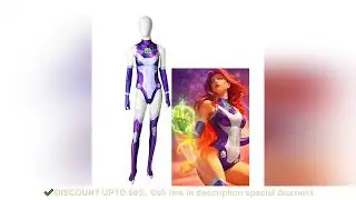 Starfire Teen Cos Titans Superhero Jumpsuit Zentai Bodysuit Halloween Anime Cosplay Costume Sexy Wom