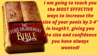 How To Increase Your Penis Size Naturally Without Surgery, Pills, Suction Devices#shots
