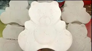 Satisfying Teddy Bear Chalk Crumbling ASMR | Soft & Relaxing Sounds🤍@GSChalkClayAsmr 