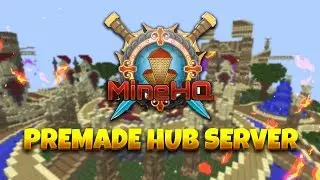 MINEHQ.COM PREMADE HUB SERVER (REAL PLUGINS & RARE MAP) | ONLY 7$
