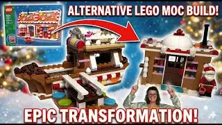 Альтернативная сборка пряничного домика LEGO: пряничная лодка и гавань