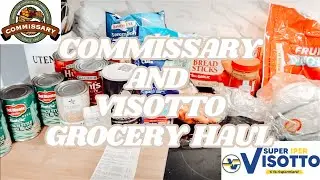 COMMISSARY AND ITALIAN GROCERY HAUL || Commissary and Visotto weekly groceries \\ MILITARY WIFE