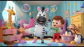 Zara the Zebra&rsquo;s Spotty Socks | Fun Fashion Rhyme for Kids