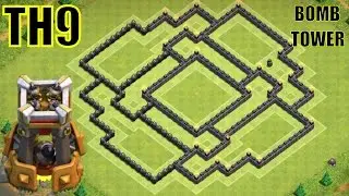 TH9 FARMING BASE 2016 WITH BOMB TOWER | October Update 2016 | Clash Of Clans