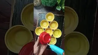 ice cream cups reuse ideas #shorts #ytshorts #viralshorts #wallhanging