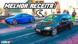 CELTA COM MOTOR DE PICAPE VS AUDI TT RS
