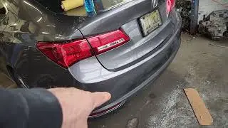 Acura bumper cover repair watching primer dry