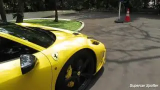 Ferrari F12 Berlinetta & 458 Speciale LOUD acceleration sound!