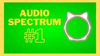 🟢 AUDIO SPRECTRUM VISUALIZER GREEN SCREEN 4K | #01 🟢