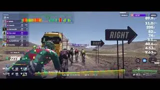 Rouvy - Training - 20251221 - 30m Flat Race (TarHR = 181) & 1h35m Eff Dev (TarHR = 161)