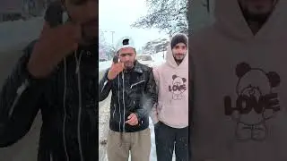 Snowfall in kashmir 🤣