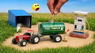 diy tractor mini petrol pump machine science project | @CreativeTractor | @KeepVilla
