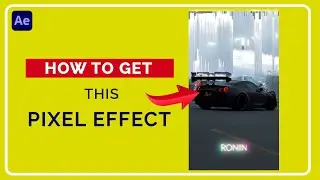 Car Pixel Effect tutorial - After Effects