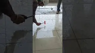 Tiles checking. #construction #qaqc #qaqcengineer #quality #tiles #check