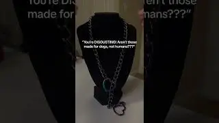 These are HUMAN slip chains and they do not disappoint😉 #jewelry #altfashion #goth #sub #brat