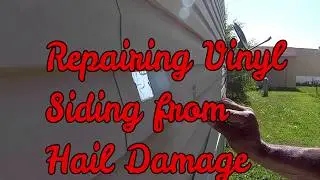 Budget Vinyl Siding Repair from Hail Damage