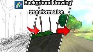 Background Drawing | ibispaint x | Galaxy Animation