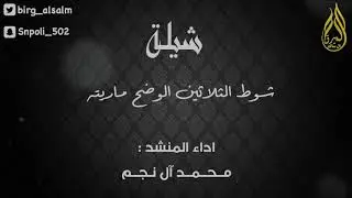 شيلة شوط الثلاثين الوضح ماريته 🔥⚡️ | اداء المنشد - محمد آل نجم ابداااع و طربب💫⚡️ 2019 .