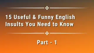 15 Savage Replies to Insults | Savage Reply to Insults | Insulting English Sentences Daily