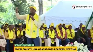 Sisi watu wa Nyeri Hatupangwingwi, MP Erick Wamumbi Roars in front of Ruto at Sagana State Lodge
