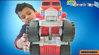 Kid Playing with Matchbox Smokey The Fire Truck |Supreeth Toyz