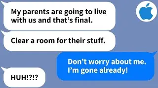 【Apple】My husband has his parents move in without consulting me, so I moved out and...