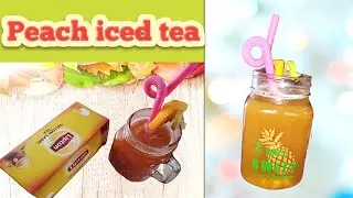 Aroo ki thandi chai ki recipe | Iced tea recipe peach | cooking with samha