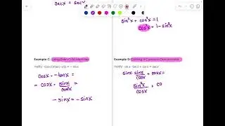 PC 6.0 Verify Trig Identities