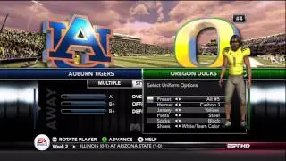 NCAA 13- Oregon Uniforms
