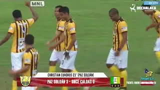 Paz Sold&aacute;n 3 - Once Caldas 0 / Copa Per&uacute; 2022 - Fecha 5 / Goles