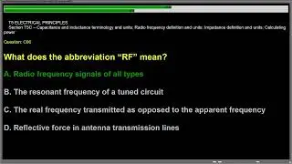 NEW-Ham Radio Technician license exam   SUB ELEMENT T5   ELECTRICAL PRINCIPLES #ham #hamradioexam