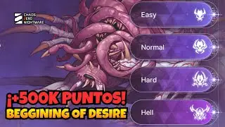 THE GREAT RIFT EXPLICADO 🔥 +500K PUNTOS EN BEGINNING OF DESIRE | CHAOS ZERO NIGHTMARE