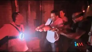 Laser zombie shooting haunted house experience in Howl-O-Scream 2014 at Busch Gardens Tampa